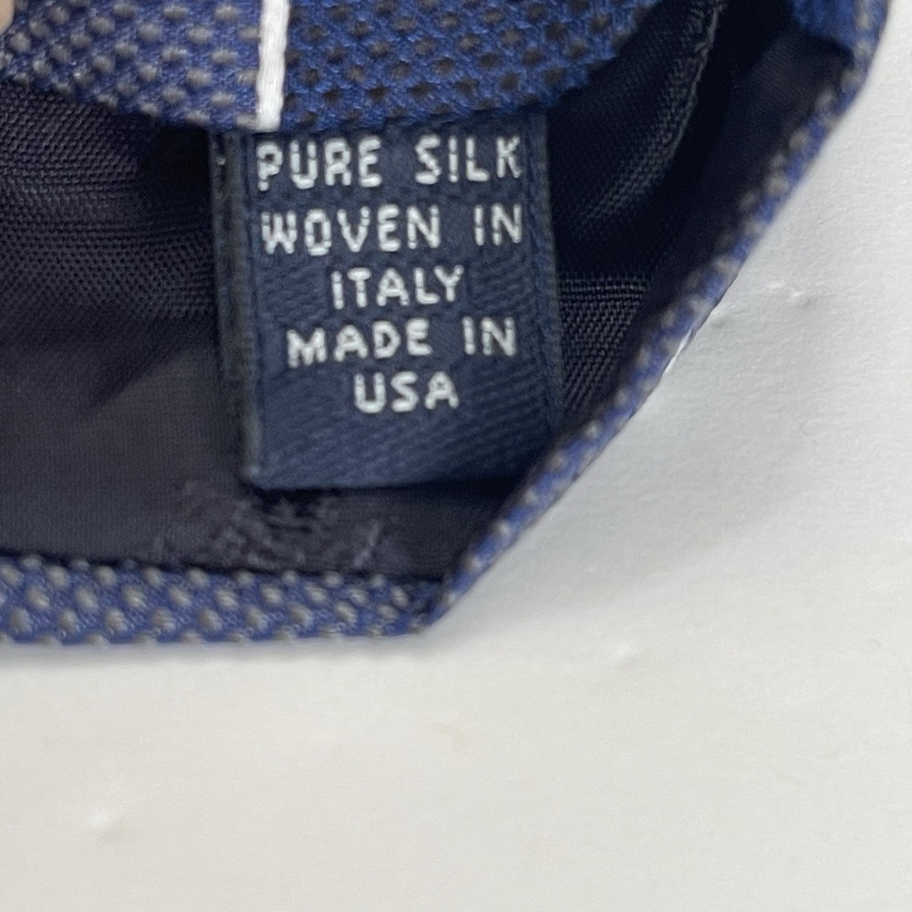 NWT Brooks Brothers University‎ Stripe Light Blue Navy Silk Tie Preppy - Picture 8 of 8